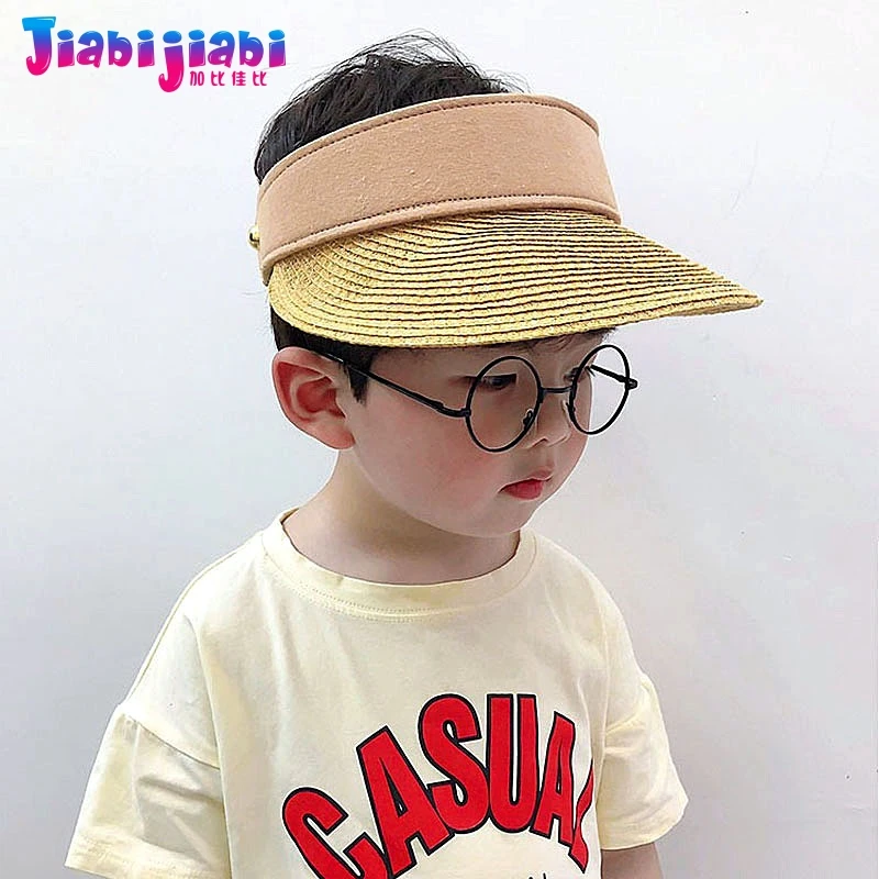 Летняя соломенная шляпа для малышей детей мальчиков УФ-защита от солнца Панама