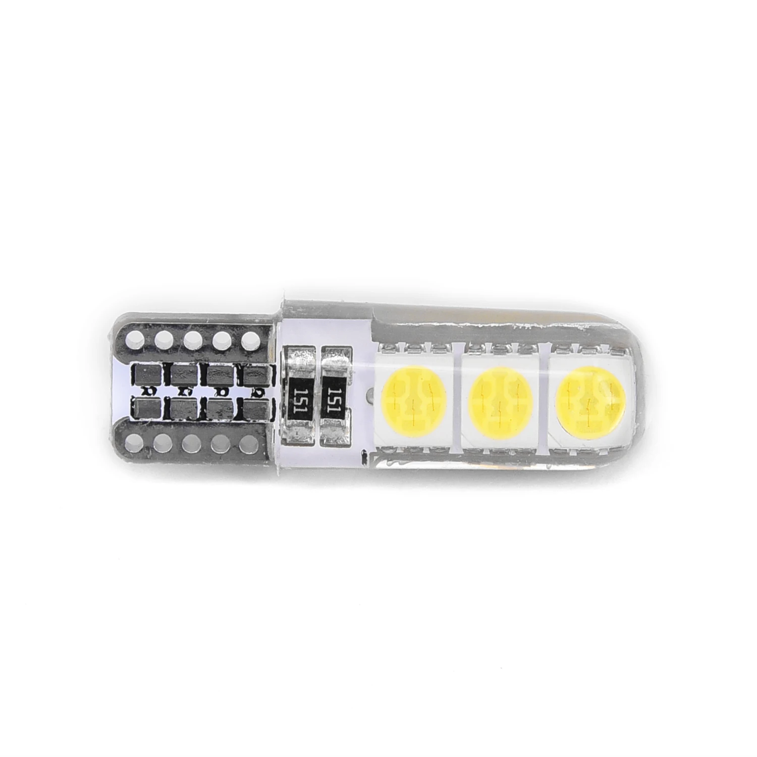 Горячая распродажа 10 шт. T10 194 W5W 5050 6SMD силиконовый чехол с can bus Автомобильный