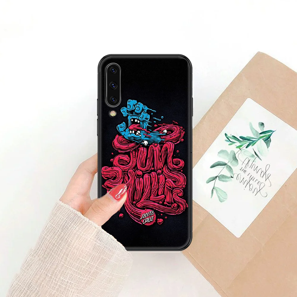 

Skateboards Santa-Cruz Phone case For Samsung Galaxy A 3 5 7 8 10 20 21 30 40 50 51 70 71 E S 2016 2018 4G black pretty funda