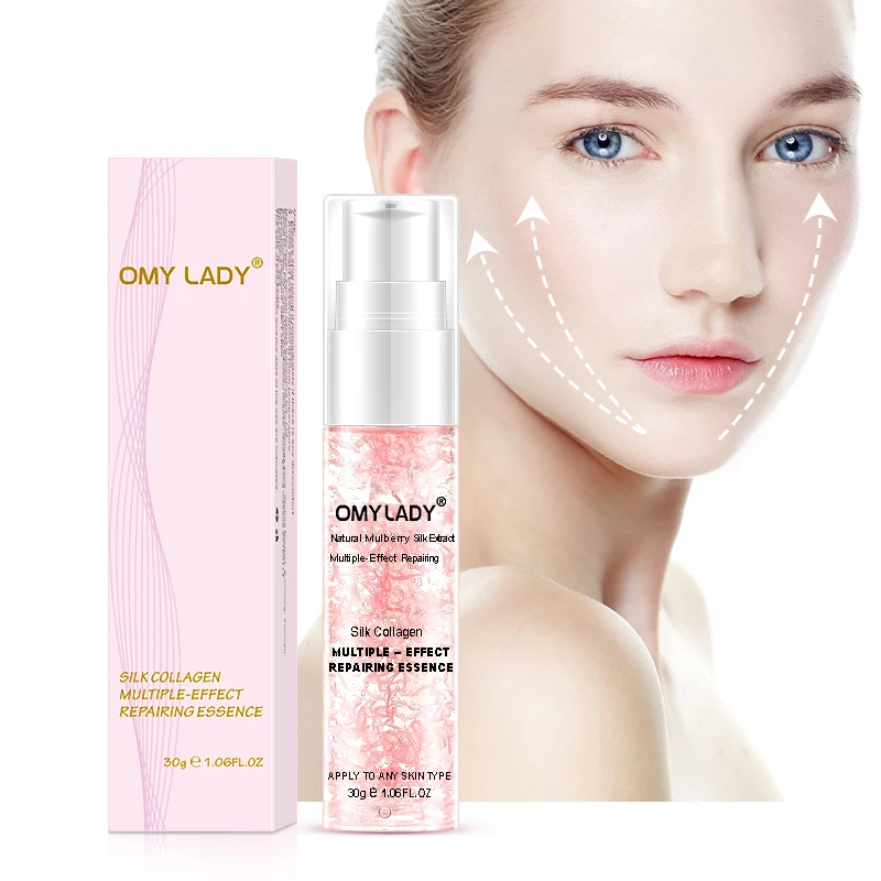 Активный коллаген шелковая нить мяч уход за кожей эссенция для лица сыворотка