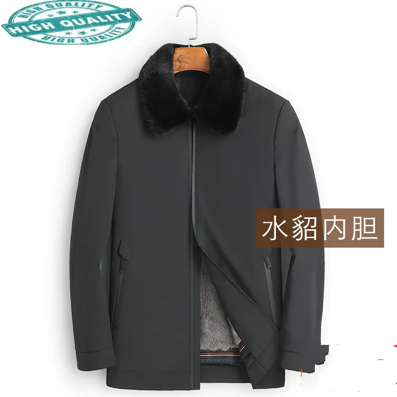 

Куртка мужская зимняя из натурального меха норки, размеры до 5XL