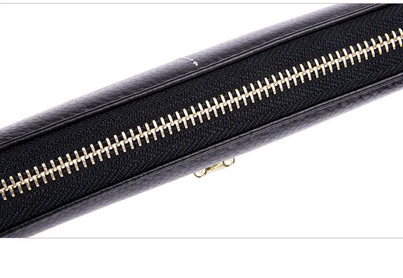 Women clutch bag leather wallet female long zipper clutch bag top layer cowhide portable large capacity paper clip new