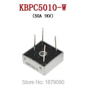 Free shipping New KBPC1510W KBPC2510W KBPC3510W KBPC5010W single-phase rectifier bridge square TYPE KBPC-W = Wire leads