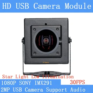 Industry Plug Play Star Light Low illumination 2MP 1920*1080P SONY IMX291 Webcam Linux UVC MJPEG 30FPS USB Camera with Case