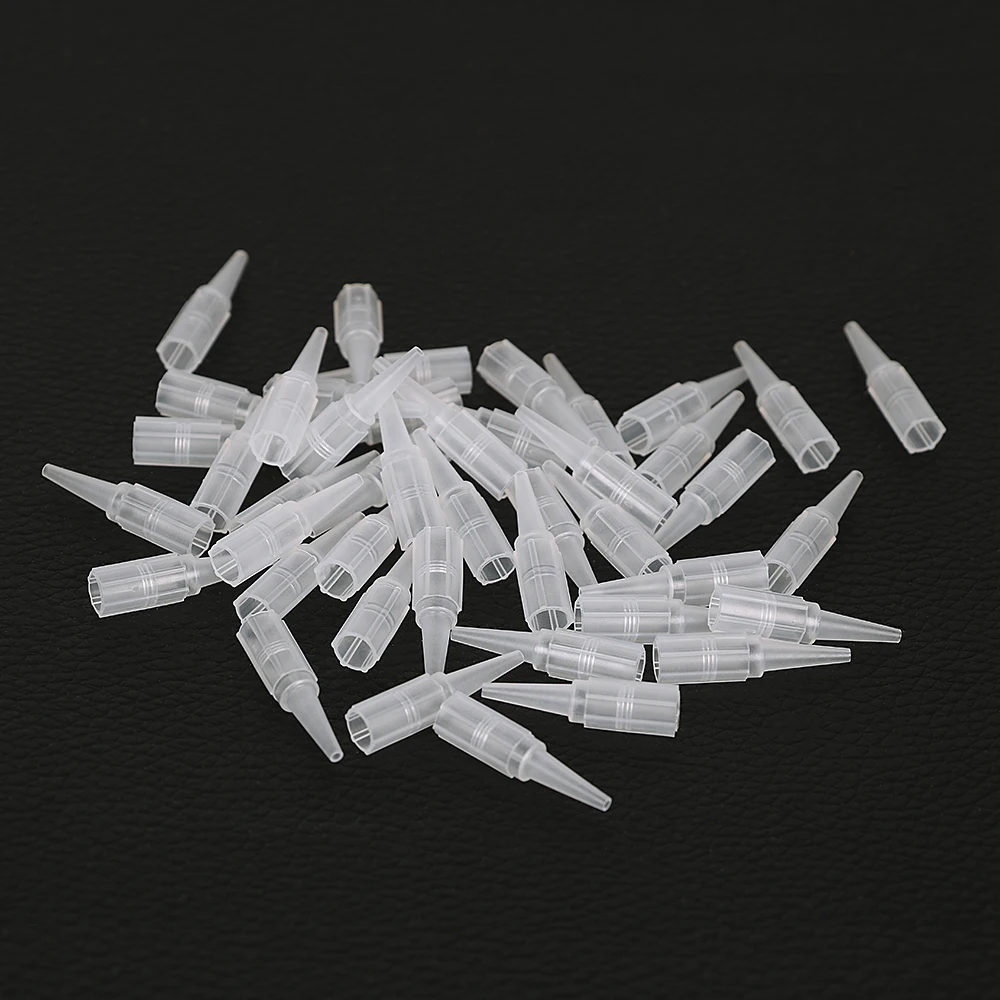 

Tattoo Eyebrow Pen Tips Caps 1RT 3RT 5RT Disposable Permanent Makeup Clear White Transparent Microblading Nozzle Lip PMU 50Pcs