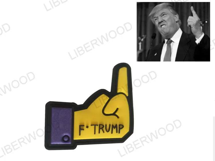 Забавные мотоциклы с изображением Трампа внедорожника байкера панк-рок среднего