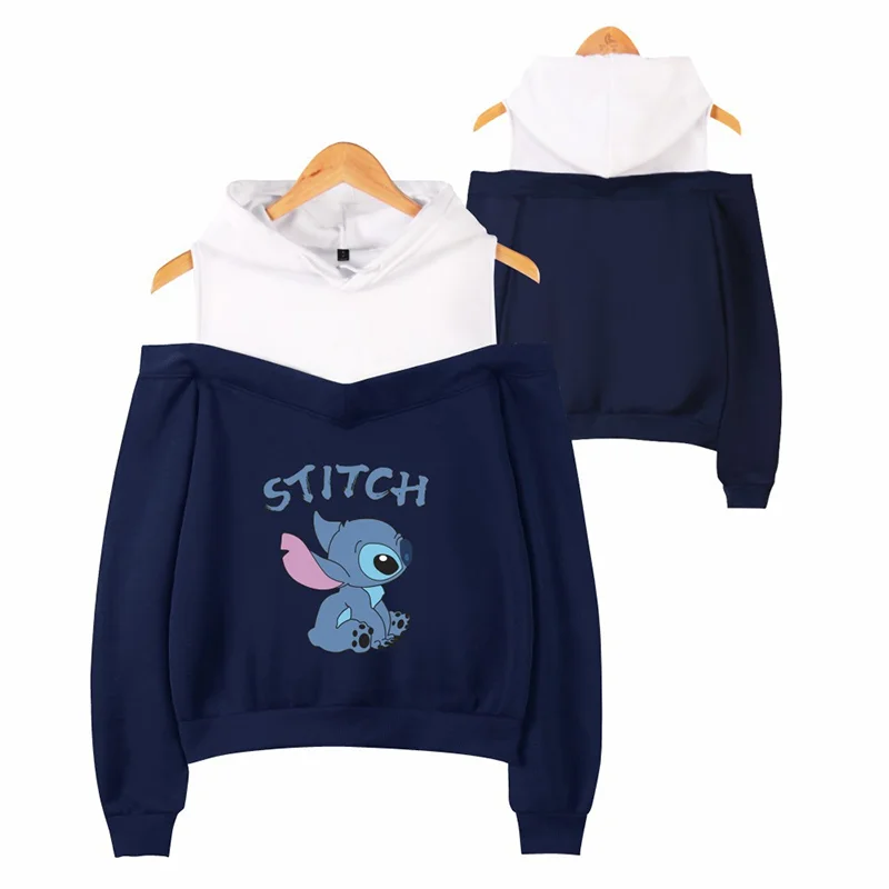 Толстовки с принтом Лило и Стич Disney женская модная рубашка в стиле Харадзюку