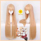 Парик для косплея Himouto Умару-Чан дома Умару длинные светильник-оранжевые волосы термостойкие волосы + парик шапочка Хэллоуин Вечеринка девушки женщины