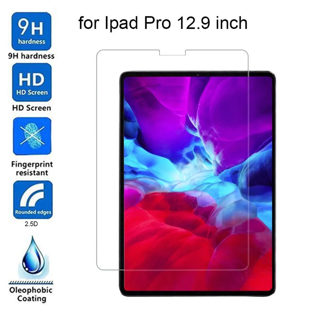1 шт. 9H HD закаленное стекло для защиты экрана Ipad Pro 12 9 дюйма Новинка 2020