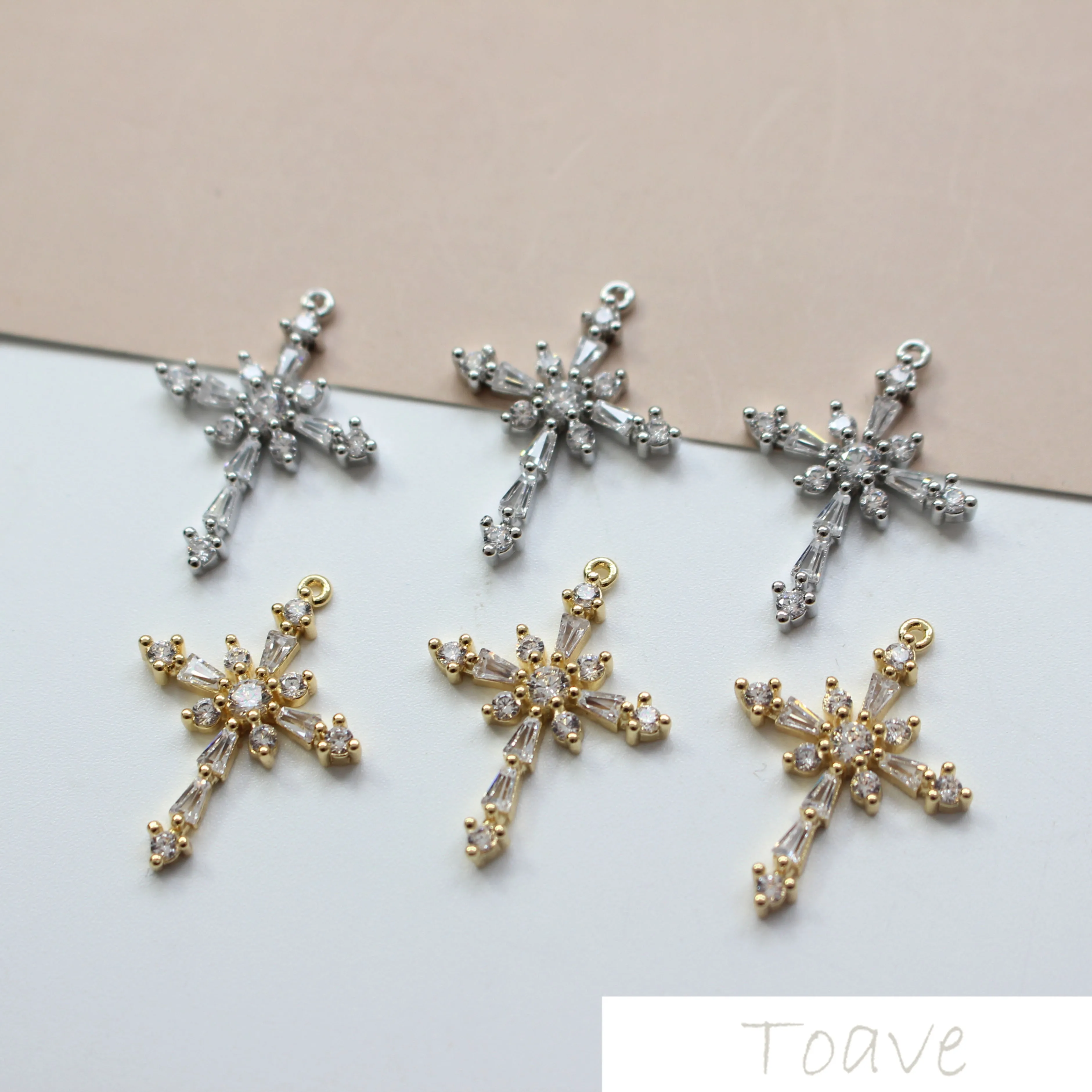 Осенне зимний набор из 18 каратного настоящего золота с медным покрытием для