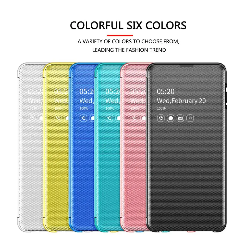 Умный зеркальный флип чехол BoeYink для Huawei P30 Pro Lite из искусственной кожи Mate 20 Pro/Mate