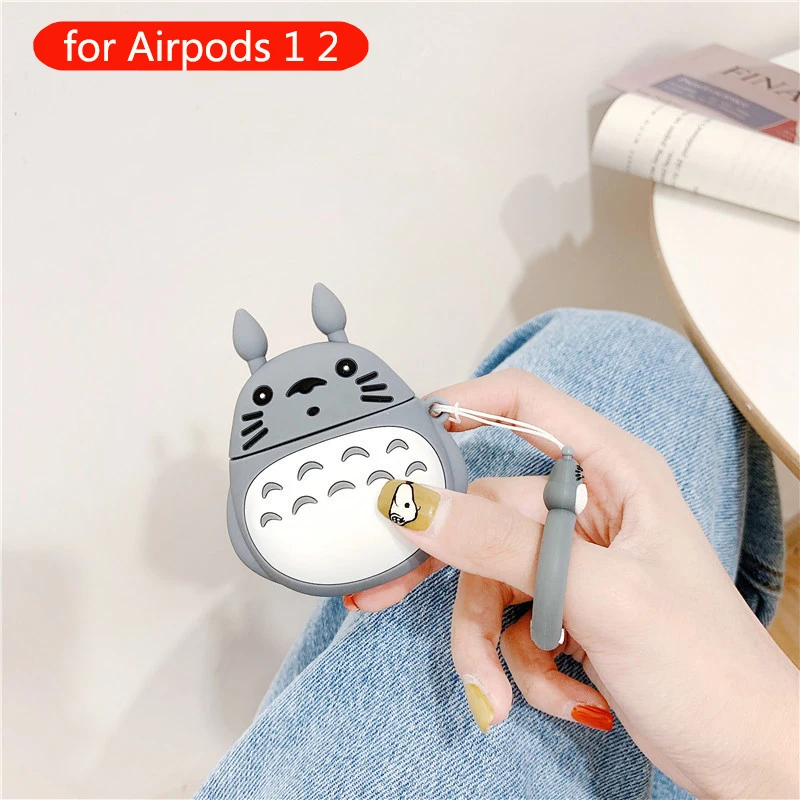 46 Для Apple Airpods чехол силиконовые милые аксессуары для мультяшных Airpods 2 Наушники коробка Беспроводная bluetooth-гарнитура защитный чехол - Цвет: 46