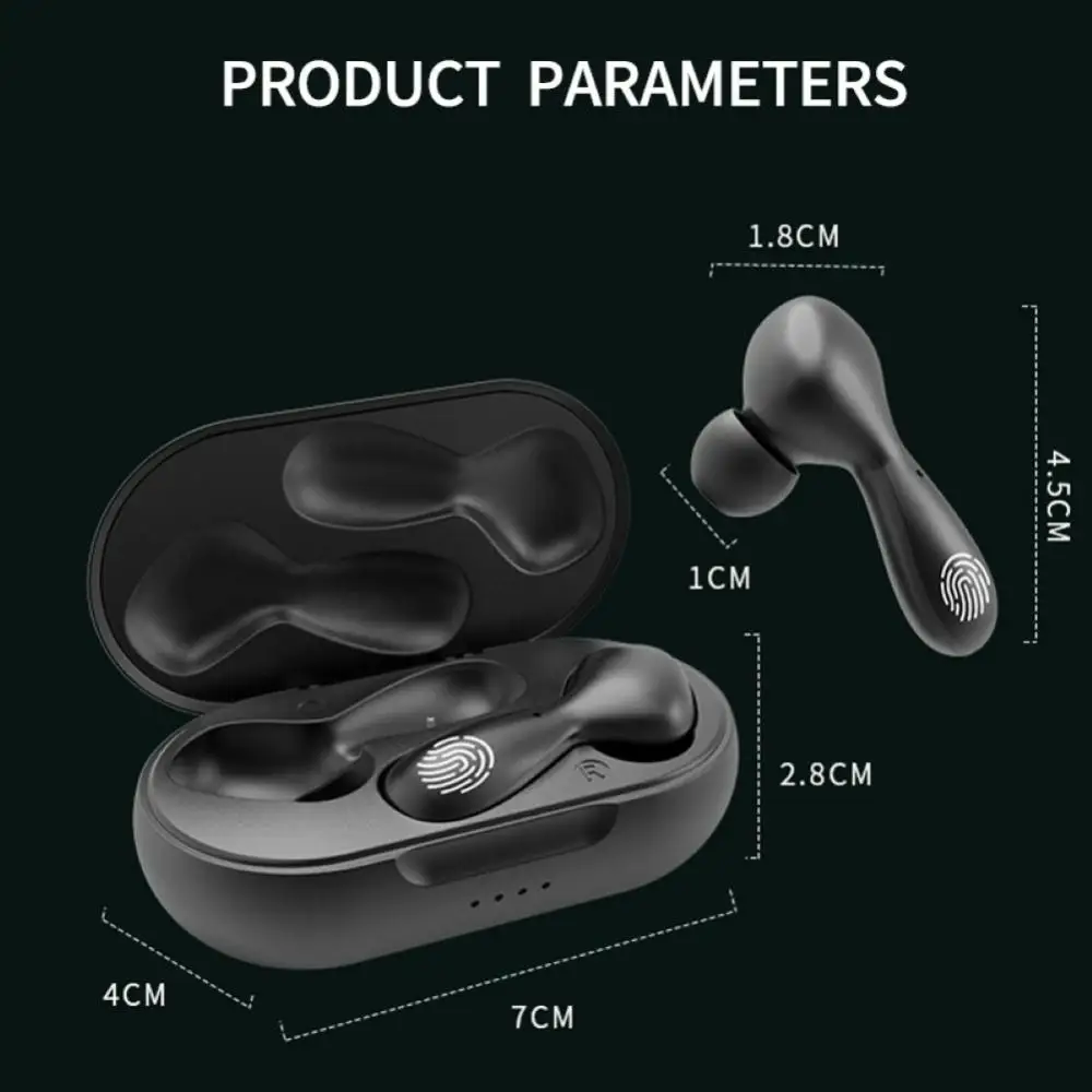 

TWS-08 Wireless Bluetooth 5.0 HiFi Stereo Subwoofer Gaming Sports In-Ear Headphones