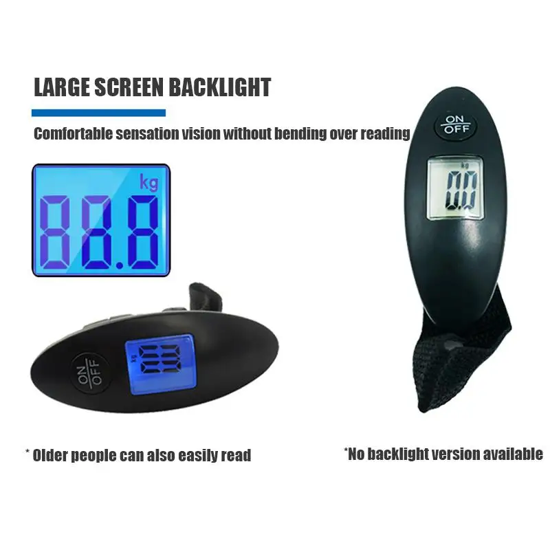 Новые портативные цифровые мини-весы 100 г/40 кг весы для багажа с ЖК-дисплеем
