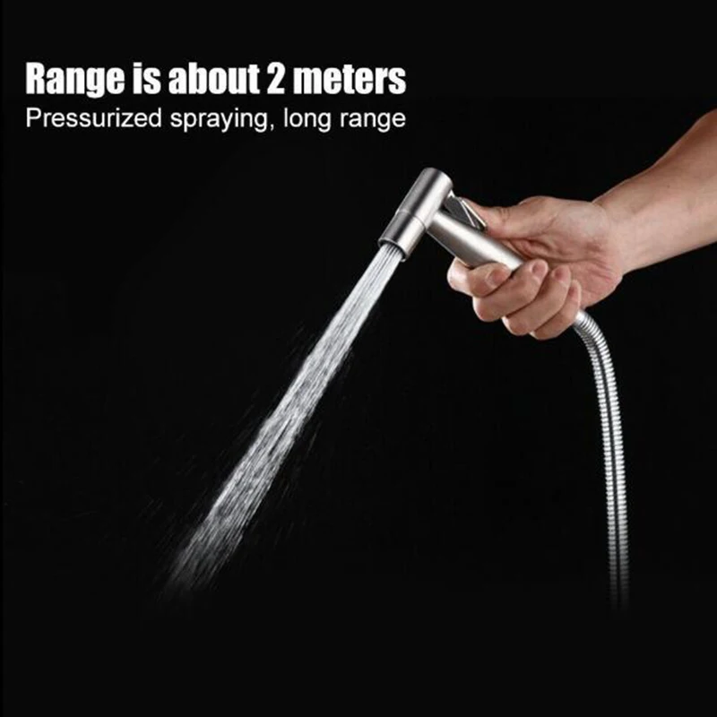 

Toilet Hand Held Bidet Spray Shower Head Douche Kit Copper Valve Bathroom Bidet Sprayer Jet Tap Holder Hose