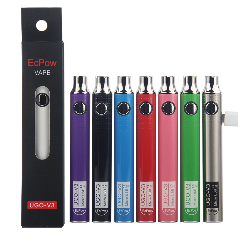 Vape мод UGO V3 электронная сигарета 650 мАч 900 преднагреватель батареи Регулируемый