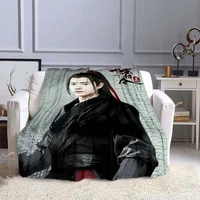 chenqingling throw blanket print warm flannel xiaozhan wangyibo mo dao zu shi blankets for fans sofa bed blankets
