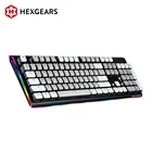 HEXGEARS GK735 Kailh переключатель коробки механическая клавиатура 104 ключа Горячая замена Водонепроницаемая игровая клавиатура PBT Keycaps RGB боковая клавиатура