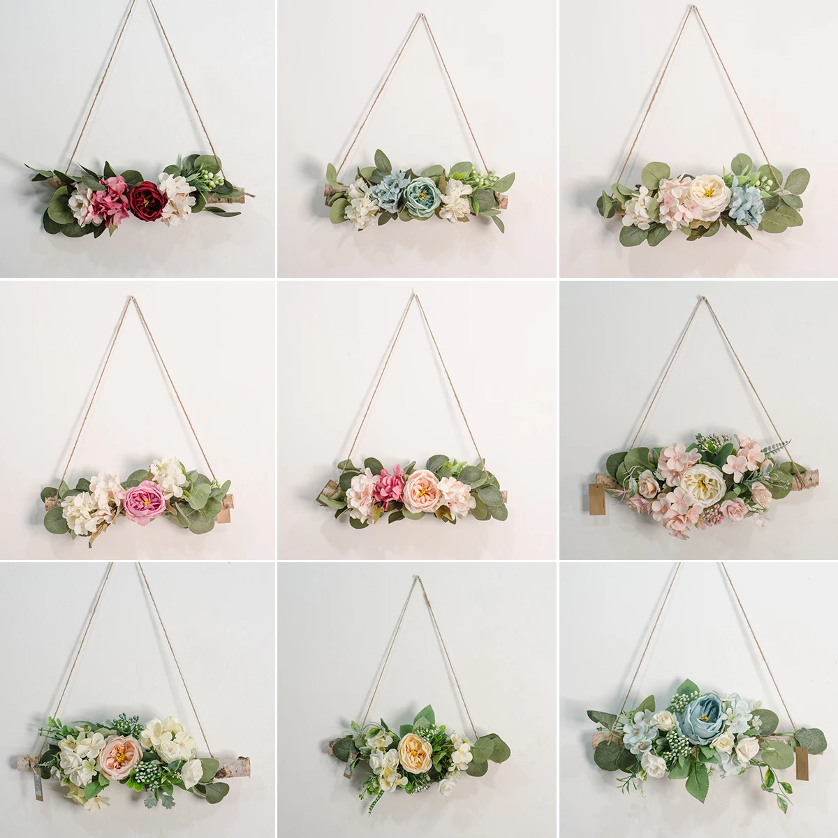 

Nordic Minimalist Artificial Wreath Wall Pendant Wedding Aerial Hanging For Garland Home Decor L23