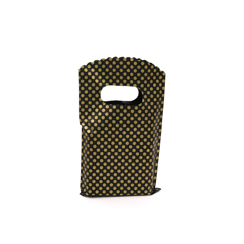 50 шт./упак. Мода 9*15 см простой и красивый образ черный малой золотой в горошек