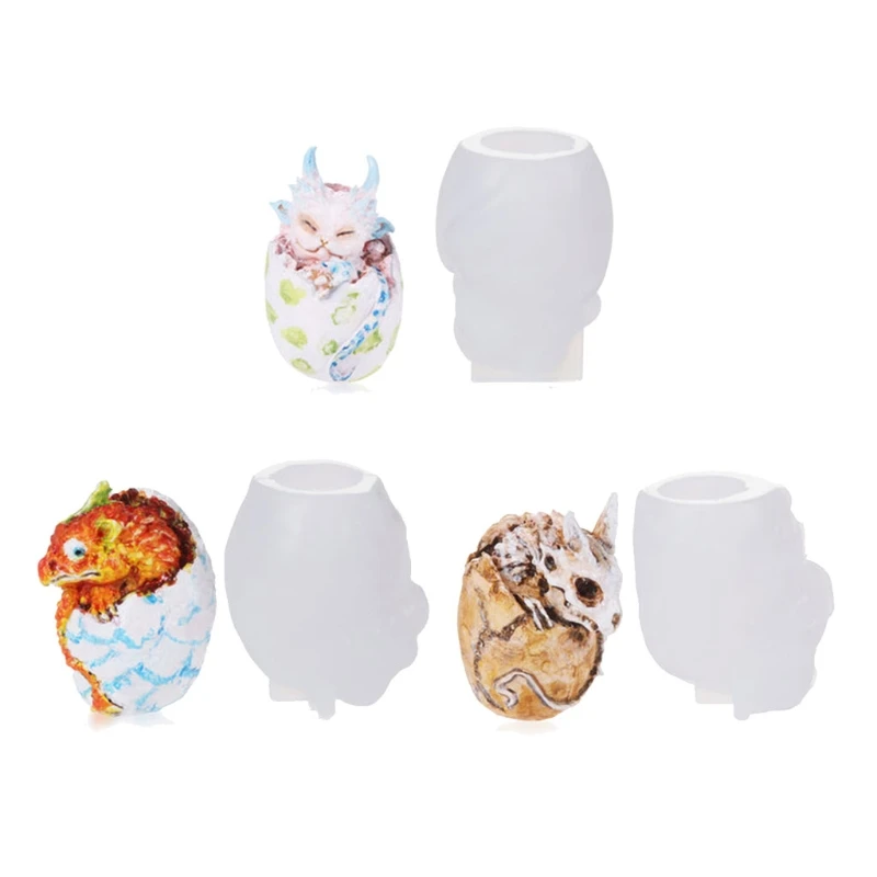 

Creative Dragon Egg Epoxy Resin Mold Jewelry Pendant Silicone Mould Candle Mold Diy Crafts Ornaments Decorations Casting Tool