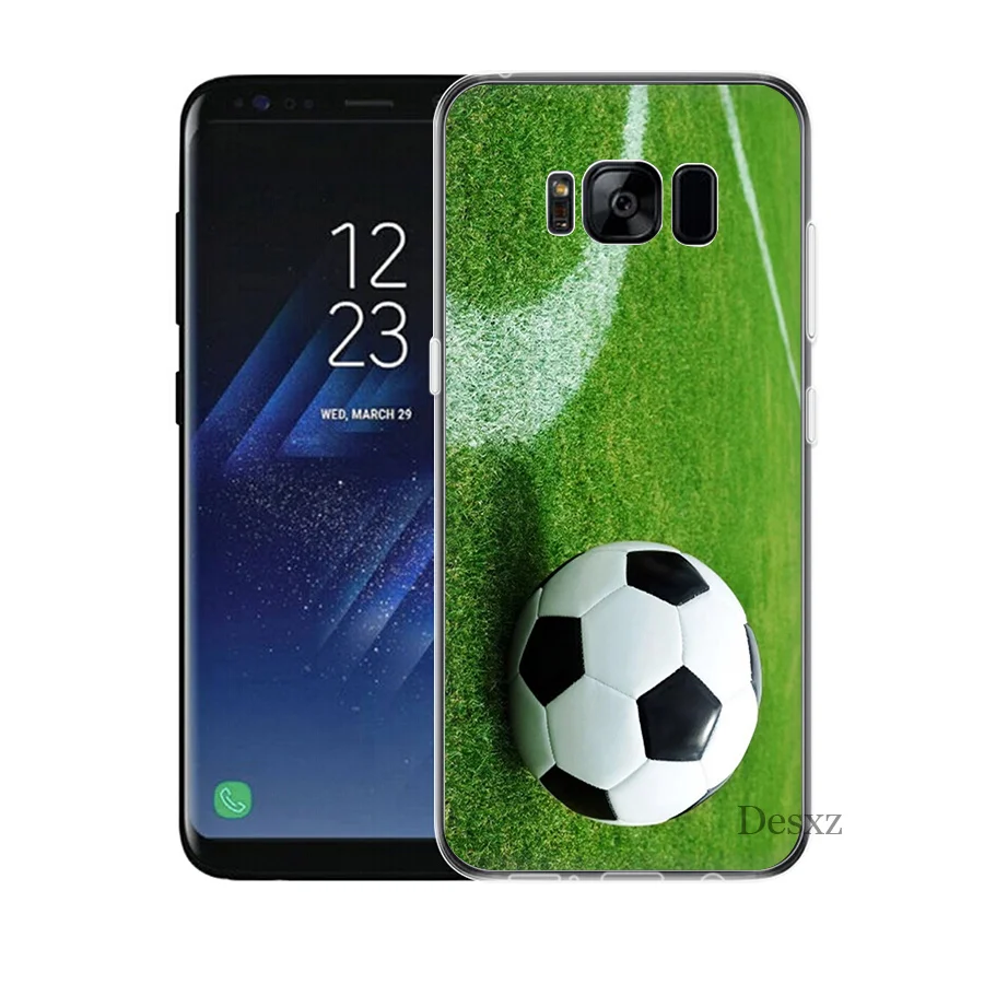 Phone Case Cover Football Soccer Ball On Water Burning Fire Sports For Samsung Galaxy S7 Edge S8 S9 Plus Cases TPU |