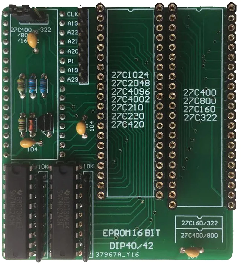 EPROM 16BIT Adapters 27C400/800/160, 27C322, 27C1024/2048/4096