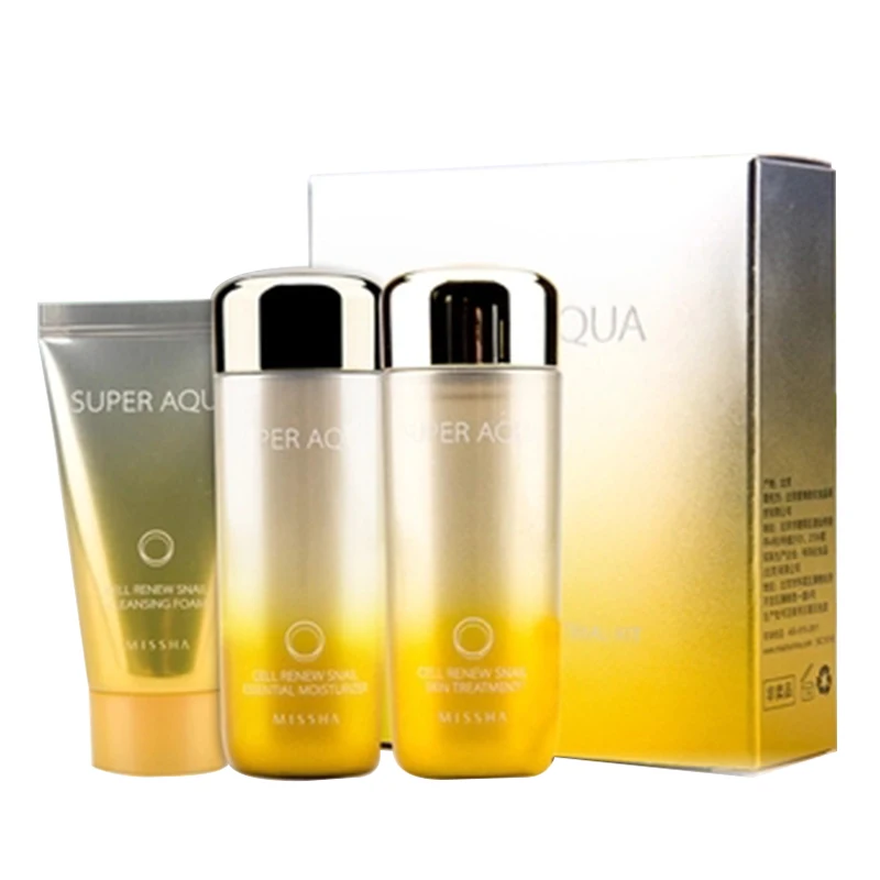MISSHA Super Aqua Cell Renew Snail образец Размер 1 набор (очищающая пена 20 мл + лечение кожи 30