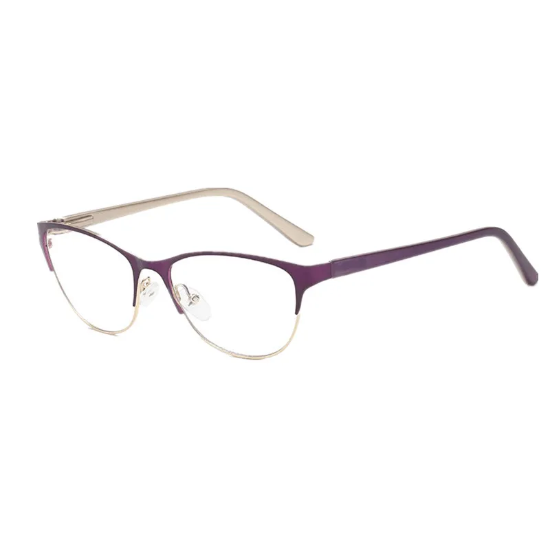 purple glasses 1pcs 1 шт. очки для чтения унисекс Женские Мужские оптические компьютерные очки ультралегкие зеркальные очки антибликовое считывание - Цвет оправы: purple glasses 1pcs