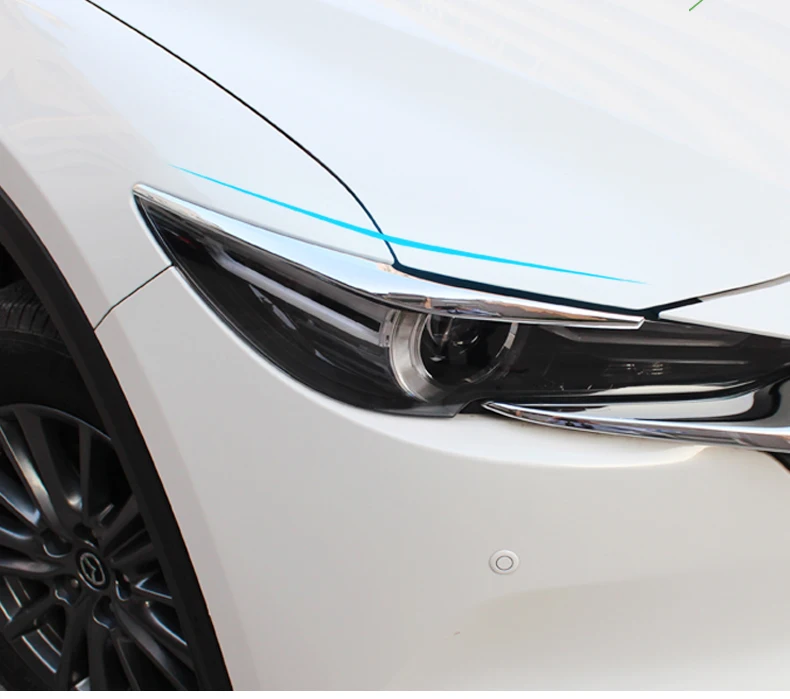 Для Mazda CX-5 CX5 передняя фара для бровей Крышка для век отделка внешние аксессуары ABS хром авто отделка