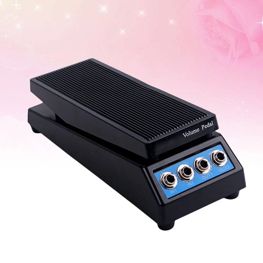 

Guitar Stereo Volume Pedal Guitar Effect Pedal 4 Channel Guitar Accessories Parts O26 Black