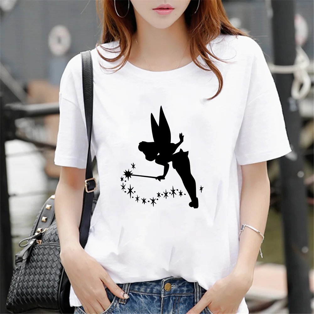 

Fashion Summer Women Tinker Bell Printed T Shirts Various Designs Girls Tee Shirt Harajuku Cool Best Gift For Women High Quality