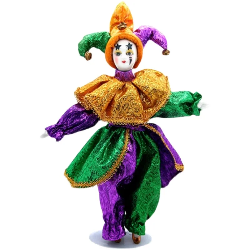 

Винтажные керамические куклы с лицом ограниченной коллекции, 30 см, украшения клоуна, детские игрушки для девочек и мальчиков, подарки на ден...