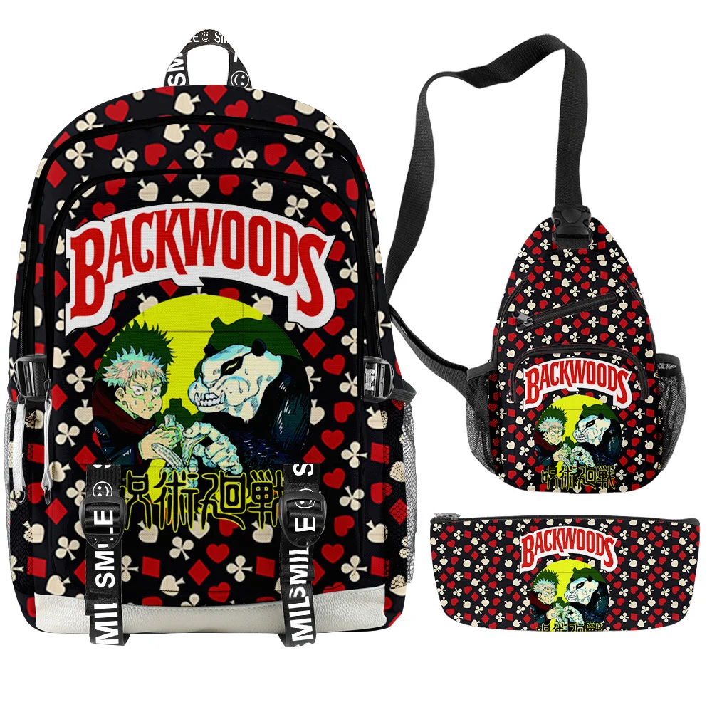 3 шт./компл. рюкзак с объемными рисунками из японского аниме школьный портфель для