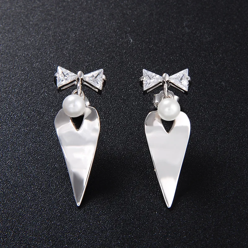 JRSIAL S 925 пробы серебряные ювелирные изделия циркониевые серьги корейские длинные