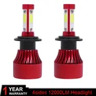 2 шт., Автомобильные светодиодные лампы H4 H7 H11 H8 HB4 H1 H3 HB3 100 Вт 6500 лм