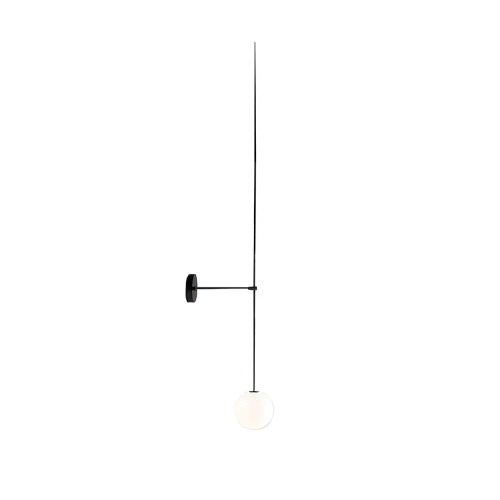 

Modern Minimalist Linear Glass Ball Wall Light Sconce Applique Murale Luminaire Lampe Lampada Camera Muro De Pared Bedroom