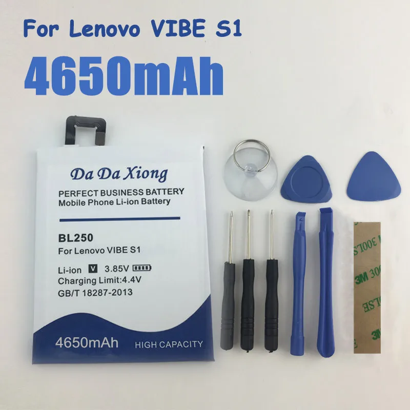 Аккумулятор Da Xiong BL250 4650 мАч для телефона Lenovo VIBE S1 S1a40 S1c50|Аккумуляторы мобильных