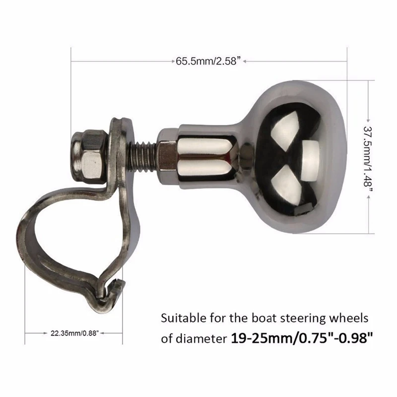 

Universal Stainless Steel Steering Wheel Spinner & 15 cm Octagonal Flat Head Crystal Shift Head with Crystal Bubble