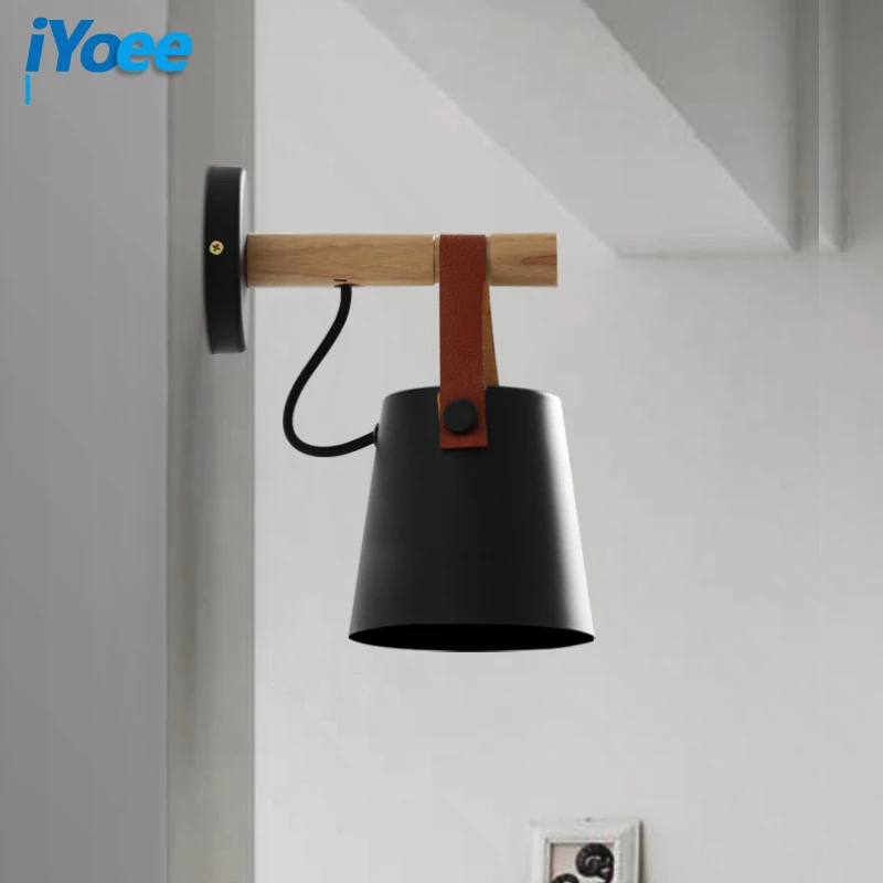 Скандинавский спальня светодиодный прикроватный Настенные светильники в