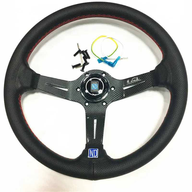 Гоночный спортивный дизайн 350 мм 14 дюймов спицы ГЛУБОКАЯ ТАРЕЛКА кожа ND тюнинг