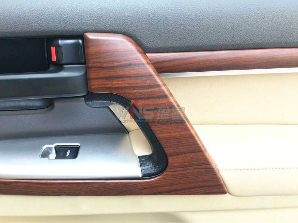 Отделка крышки ручки двери для Toyota Land Cuiser 200 2008-2015 2016-2018 хромированный деревянный