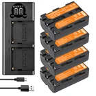 Аккумуляторная батарея 2300 мАч NP-FM500H NP FM500H + двойное зарядное устройство USB для Sony Alpha A200 A200K A200W A300 A350 A450 a580 A700 A99