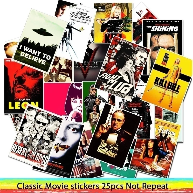 PickJoy 25pcs movie kill bill pulp novel poster sticker car notebook luggage home refrigerator | Игрушки и хобби