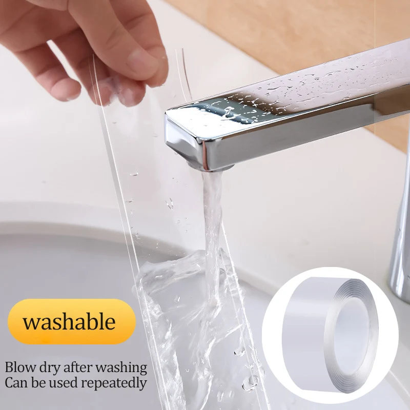 

2/3/5/10M Nano Tape Double Sided Tape Transparent Reusable Waterproof Adhesive Tapes Cleanable Kitchen Bathroom Supplies Tapes