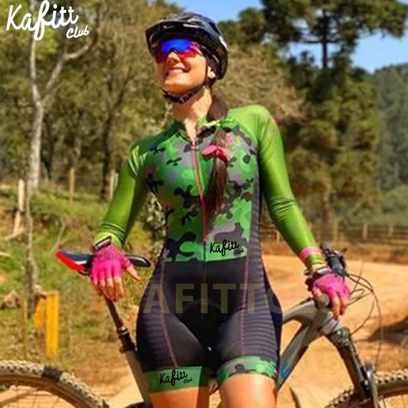 

Женская одежда для профессионального триатлона cafitt, наборы для катания на велосипеде, Женский гелевый комбинезон с розовыми вставками, лет...