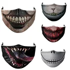 Маска для косплея унисекс, Пыленепроницаемая дышащая противотуманная маска для Хэллоуина, для женщин, мужчин, взрослых