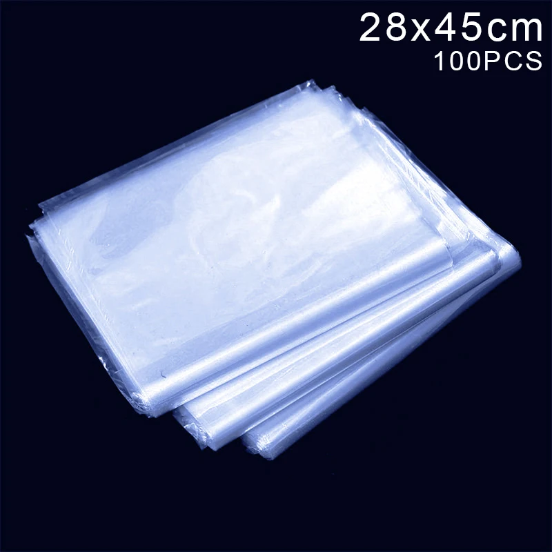 

100 Pcs Heat Shrink Film Clear PVC Shrinkable Packaging Wrap Sealing Protector DFDS889