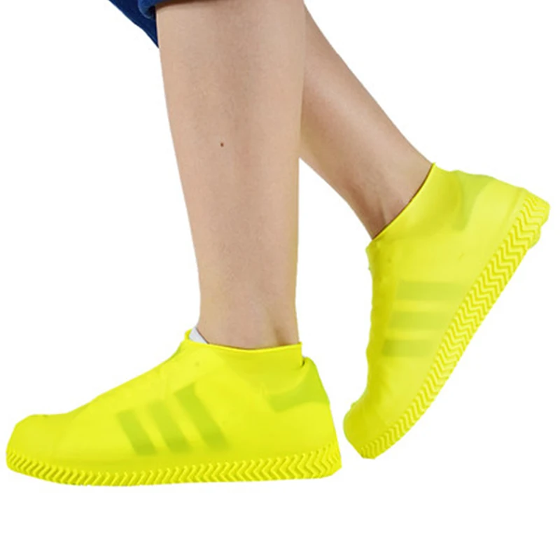 

1 Pair Reusable Silicone Shoe Cover S/M/L Waterproof Rain Shoes Covers Outdoor Camping Slip-resistant Rubber Rain Boot Overshoes