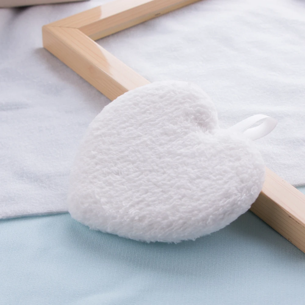 1 шт. мягкое полотенце из микрофибры в форме сердца для удаления макияжа